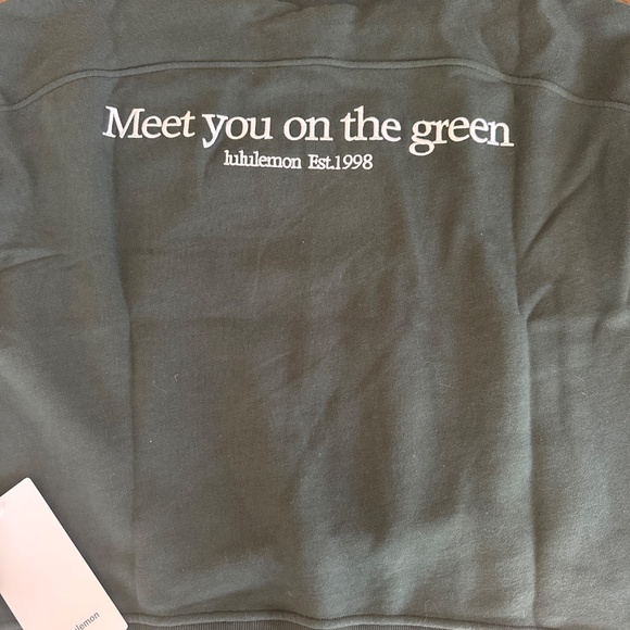 Lululemon Perfectly Oversized Crew Golf Rainforest Green Women's Sz Small NEW - Picture 5 of 7